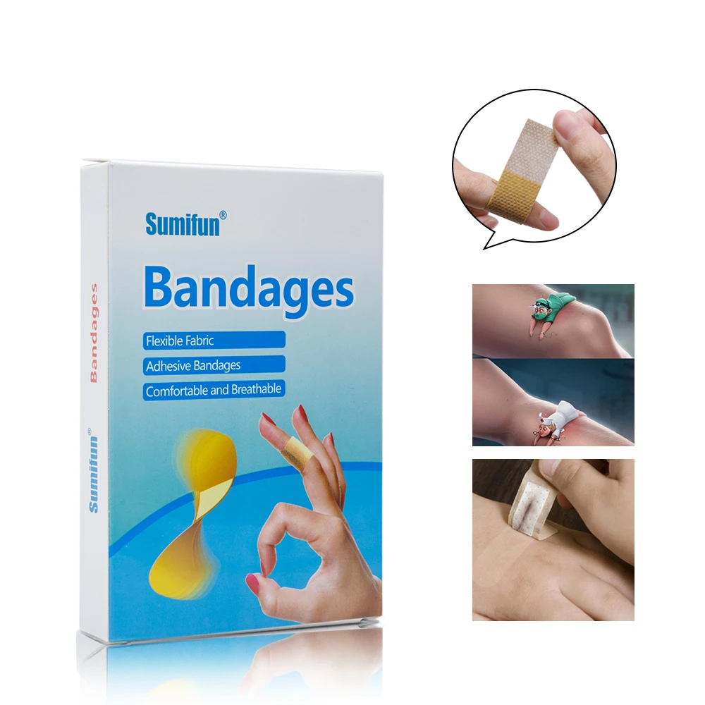 

100Pcs Band Aid First Aid Bandage Medical Adhesive Plaster Strips Wound Dressings Sterile Hemostasis Stickers K02901
