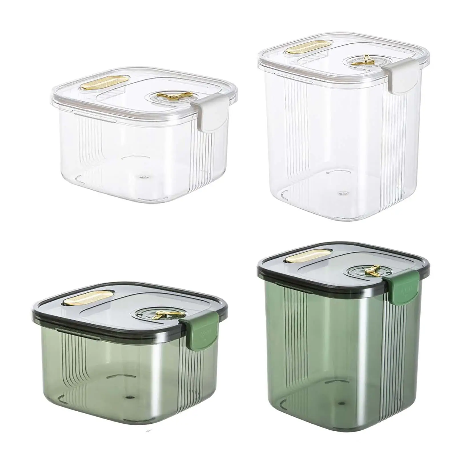 

Герметичный контейнер для хранения риса, прозрачный, герметичный контейнер для хранения муки, хлопьев