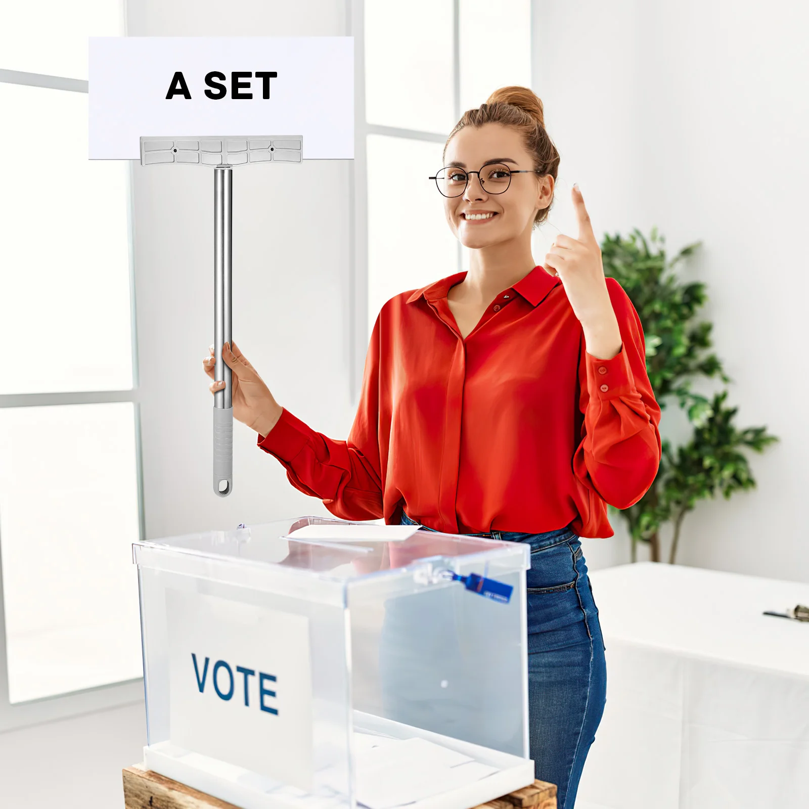 2 шт. ручной стержень для вывески спортивные встречи выставка держатель