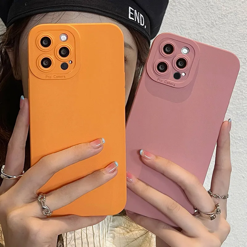 

Angel Eyes Liquid Silicone Phone Case for IPhone 13 PRO12 11 Pro Max XR XS Max 7 8 Plus SE Shockproof Camera Soft TPU Back Cover