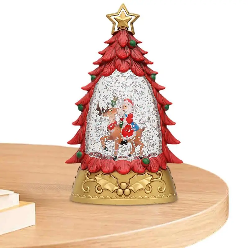 

Christmas Tree Water Injections LED Lights Sequins Wind Light Ornament For Home Party Decoration Multifunctional Ornament