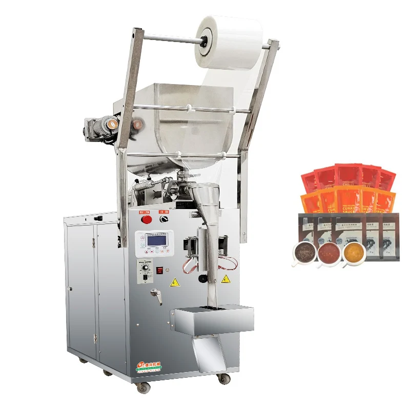 High Speed Dipping Jam Peanut Butter Kerchup Chili Sauce Tomato Liquid Paste Sachet Packaging Packing Machine