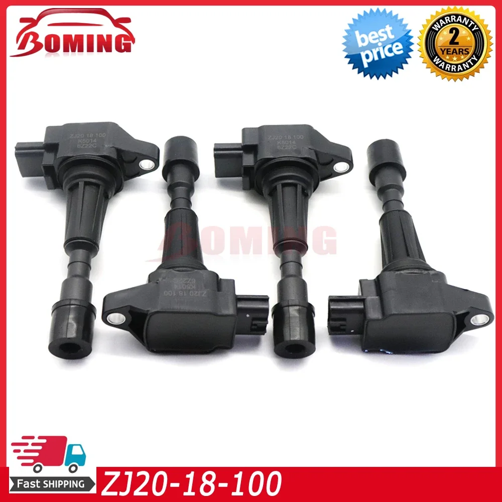 Автомобильная катушка зажигания ZJ20-18-100 ZJ20-18-100A для Mazda 2 1.5L-L4 3 1.4L 1.6L 2011-2015