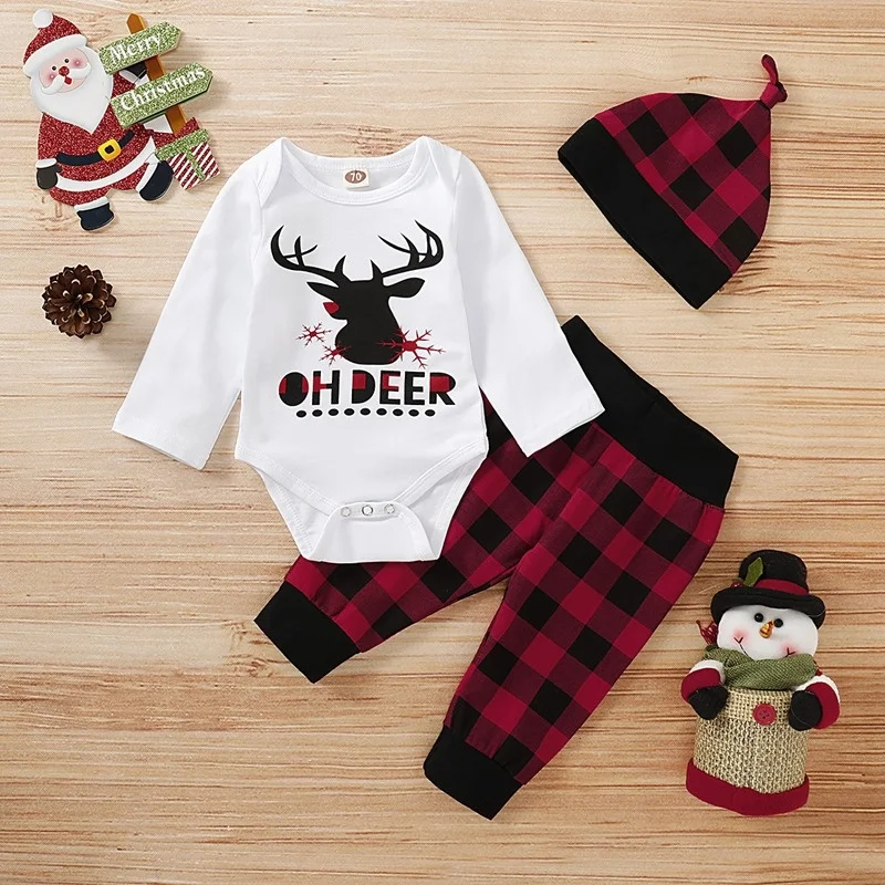 

Girls' autumn and winter new letter printing + three Plaid printing trousers