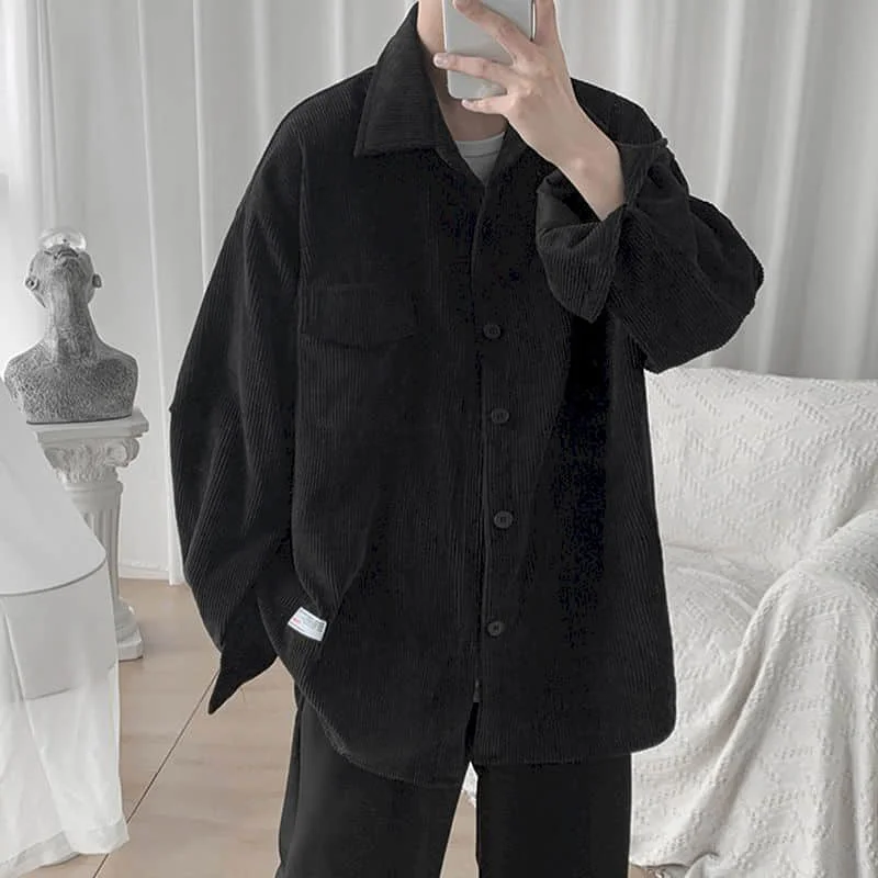 Вельветовая куртка женские рубашки Мужская блузка осенняя Корейская свободная