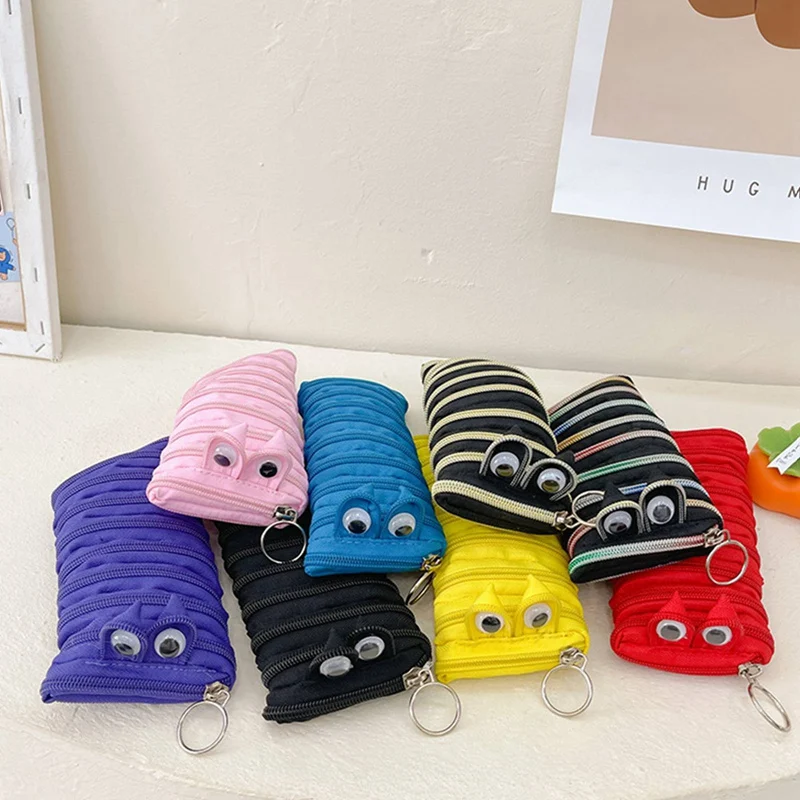 

Funny Caterpillar Long Zipper Pencil Case Stationery Storage Bag Cute Pen holder Student Pen Case for Kids Pen Pouches