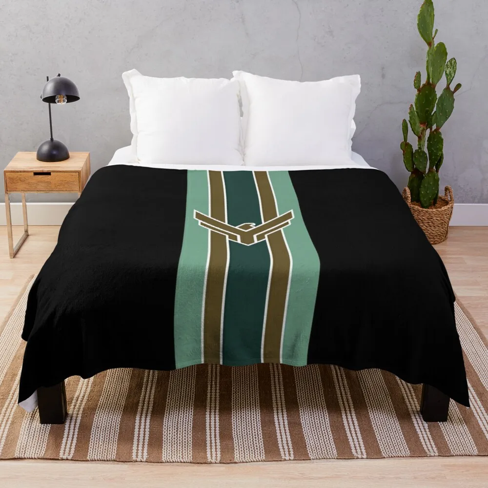 

Dune - House Atreides Banner Stripes (Green) - Throw Blanket Decorative Bed Blankets Baby Blanket