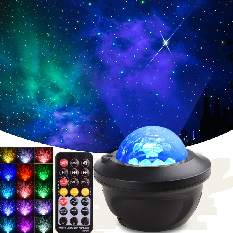 

14 Color LED Star Galaxy Starry Sky Projector Night Light For TV Backlight Hoom Bedroom Decoration Kids Child Gift