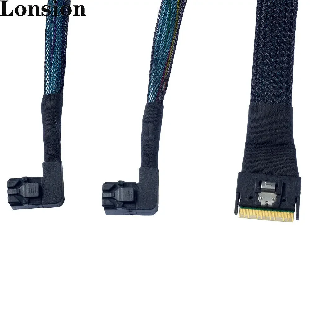 Соединительный кабель MINI SAS Slimline SFF-8654 8i 4.0 к HD SFF-8643