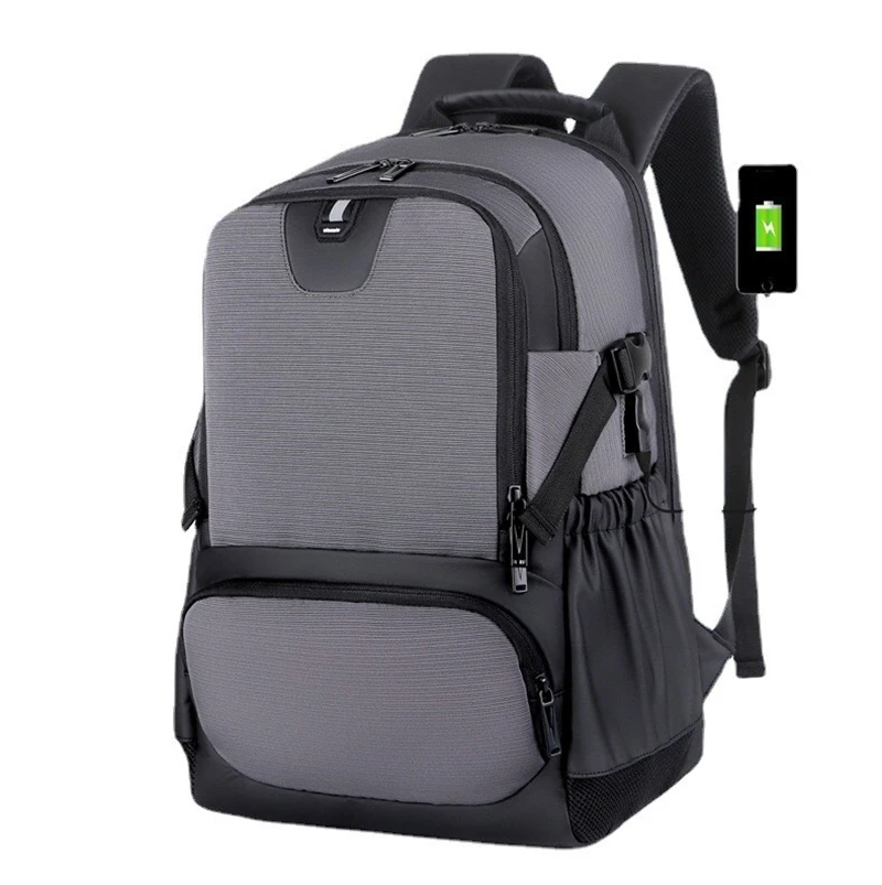 

Backpack For Men USB Charging Bags For Male Water Resistant Oxford Business Travel Laptop Backpacks Teenager Study Shoulders Bag