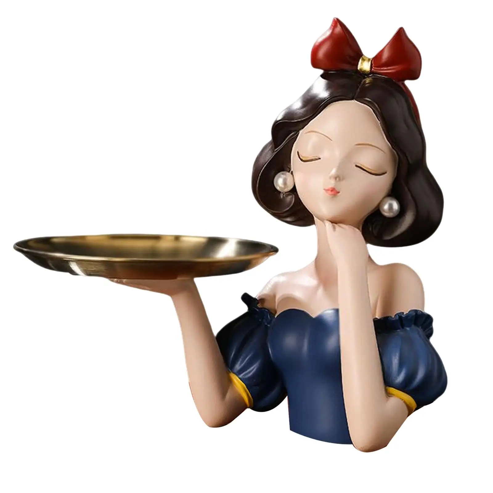 

Storage Tray Resin Statue Sculpture Crafts Phone Key Organizer