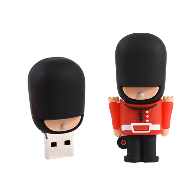 JASTER Новый популярный USB-накопитель с британским охранным дизайном 16G 32G 64GB Память
