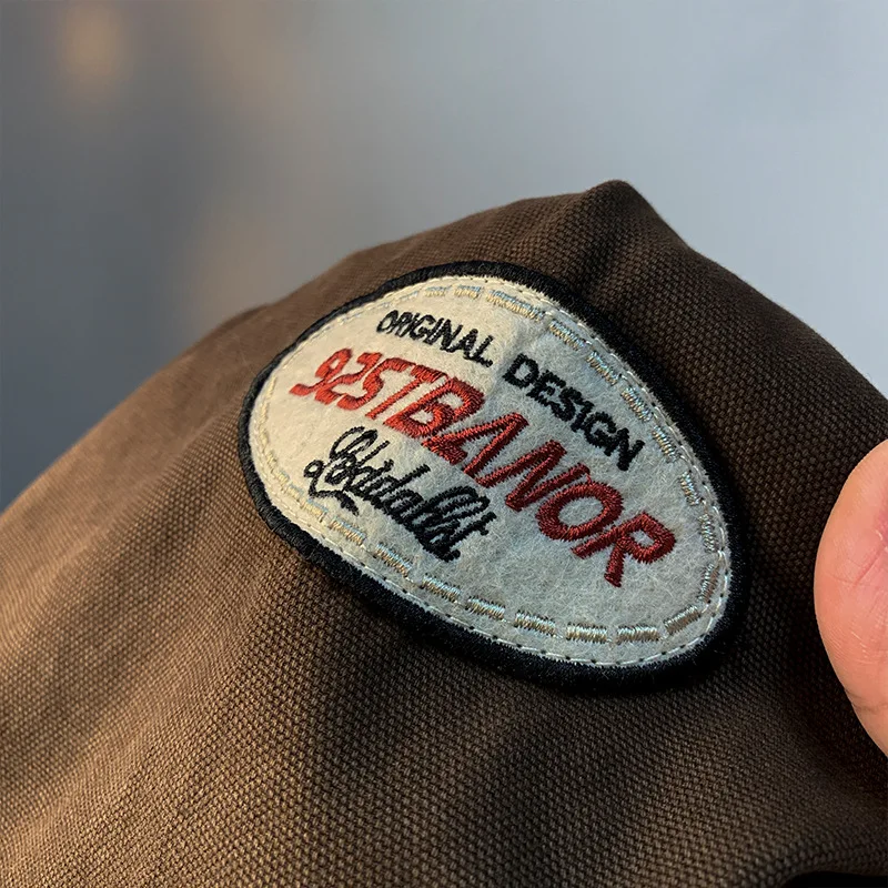 Американская рабочая одежда с лацканами в стиле ретро мужская осенняя модная