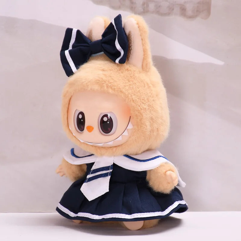 17 см одежда для кукол Labubu милая мини-плюшевая кукла аксессуары одежды монстра FE01J