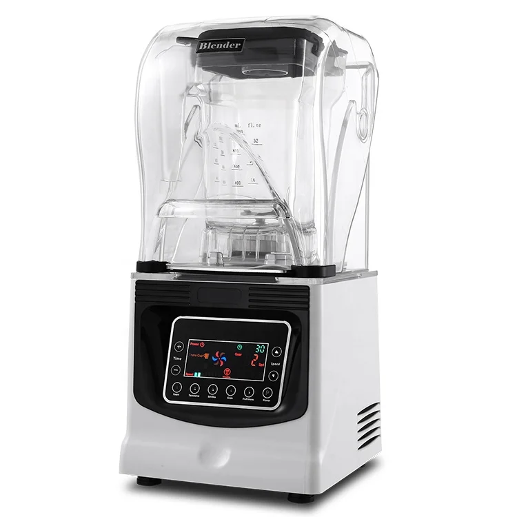 

New Arrival Commercial Mixer Soymilk Machine With Sound Cover Smoothie Blender with CE