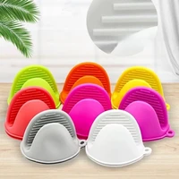 microwave oven glove silicone heat insulation mitts anti scalding pot bowl holder clip cooking baking kitchen gadget accessories