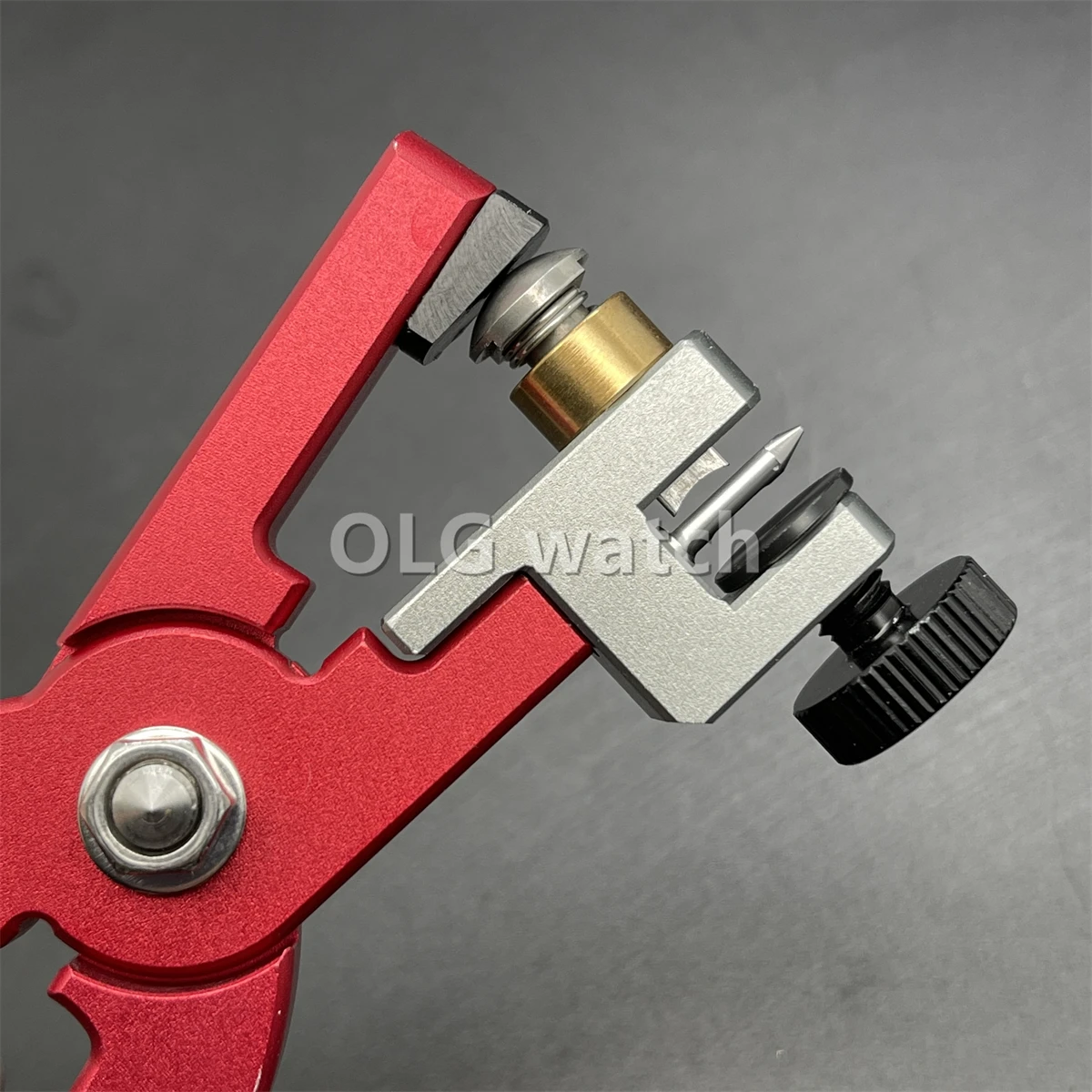 Leather Watch Bracelet Cutting Plier For Straps To Fix Catches Spring Bar Hand Tool Pliers Red Straight for watchmaker