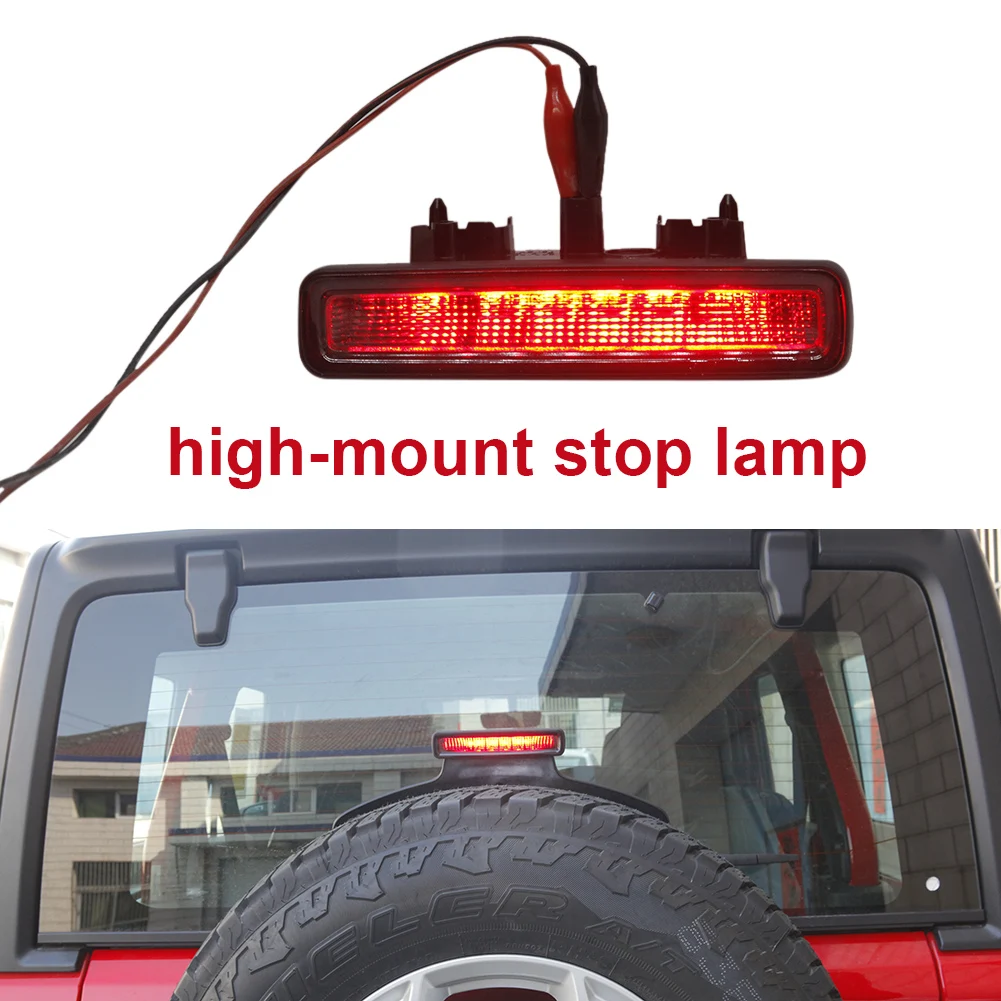 

СВЕТОДИОДНЫЙ Автомобильный задний фонарь с высоким креплением, третий стоп-сигнал, сменный сигнал Предупреждение ющий стоп-сигнал, автомоб...