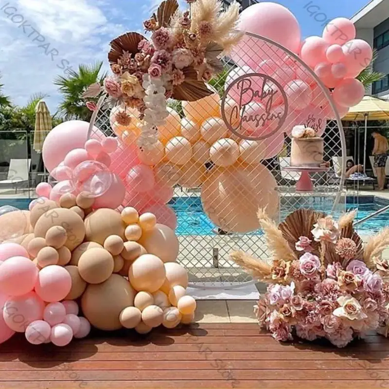 

Свадебные шары для украшения Arch Macaron Pink Balon набор гирлянд Румяна телесного цвета латексные Globos для вечеринки в честь Дня рождения мальчика д...