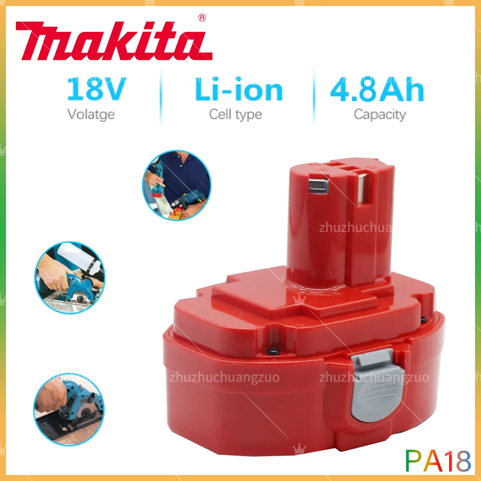 

18V Makita 4800mAh Ni-MH Battery Replace Makita 18V PA18 1822 1823 1833 1834 1835 1835F 192828-1 192829-9