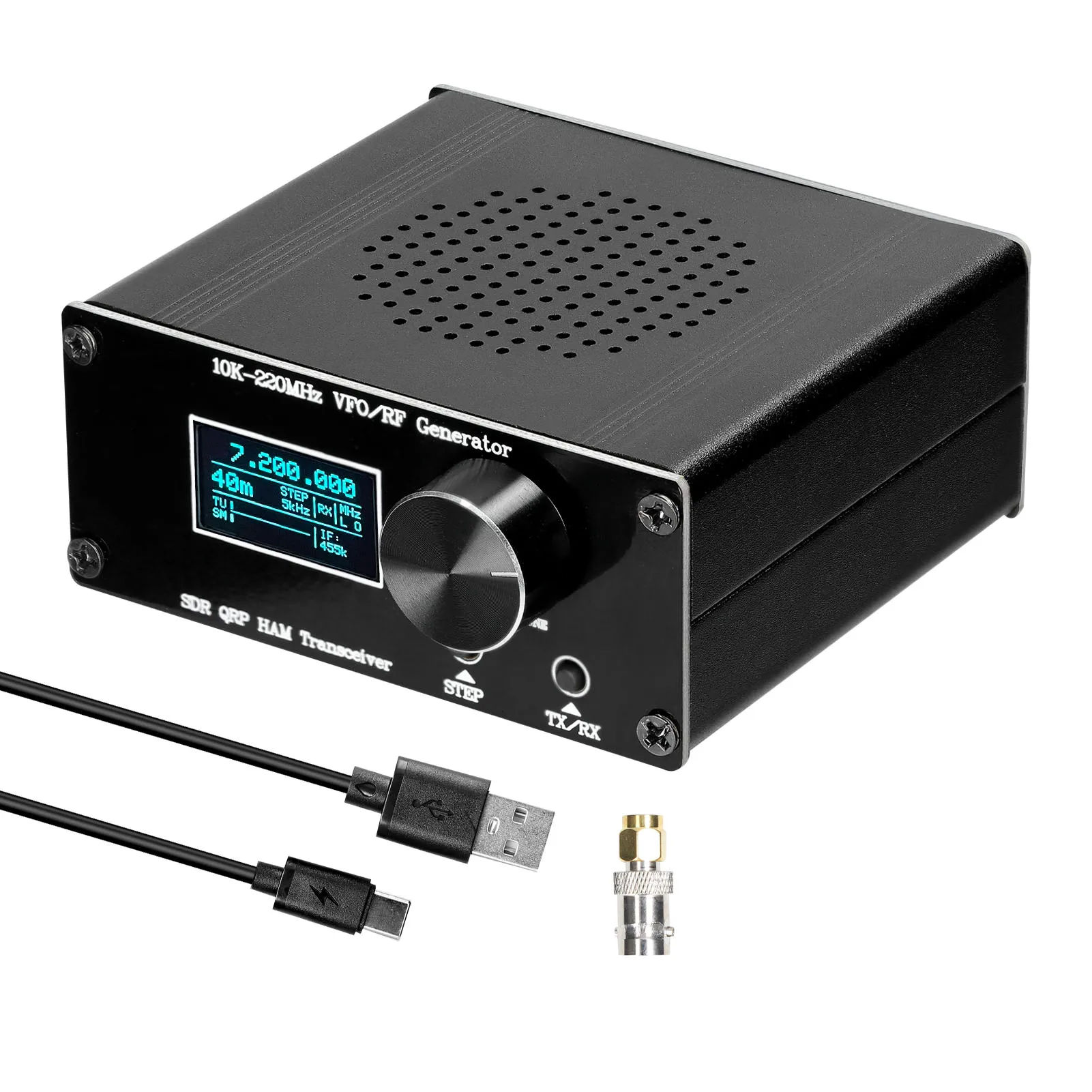 

20K-220MHz Superheterodyne Receiver SDR HAM QRP Transceiver RF Generator VFO Radio Debugger