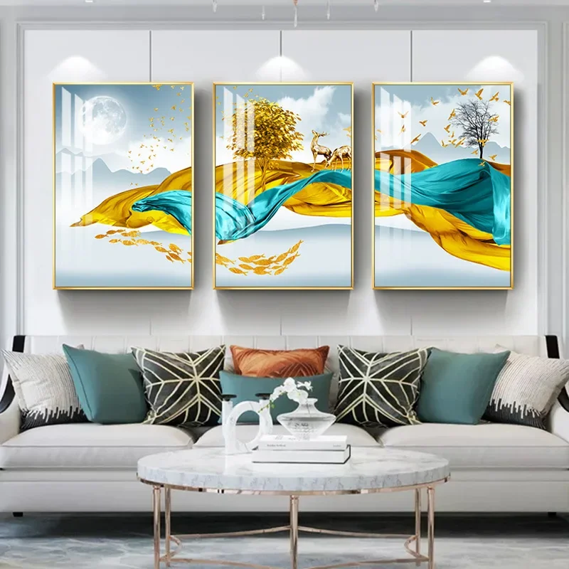 

1235620 Digital oil painting art oil mountain art oil painting living room floor decorative painting