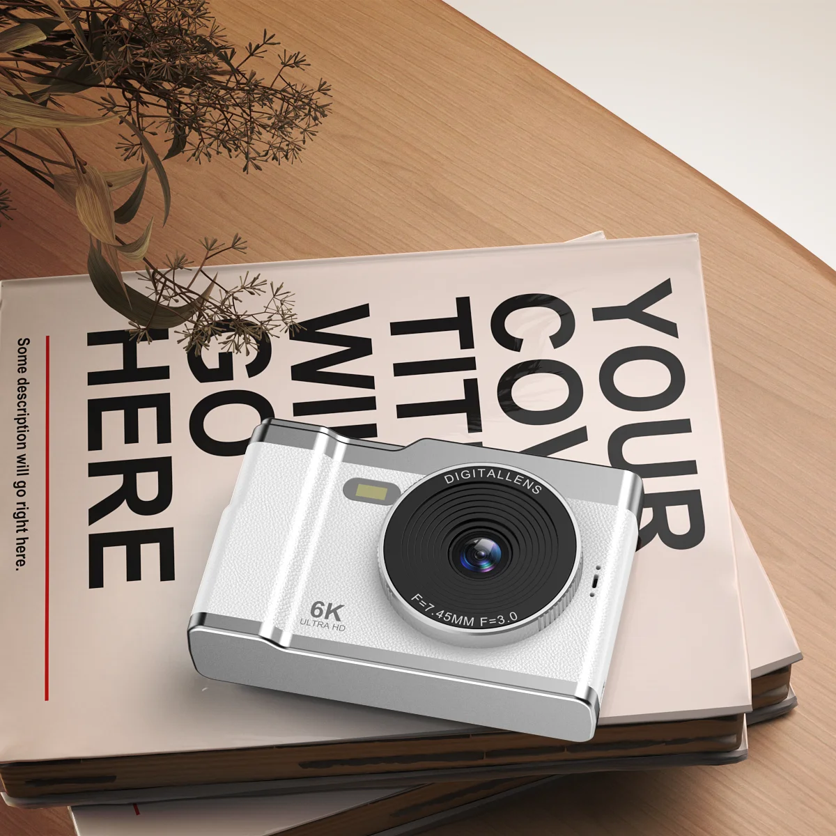 Цифровая камера полный 4K 64 МП 8X HD стабилизатор видеоизображения двойная 2