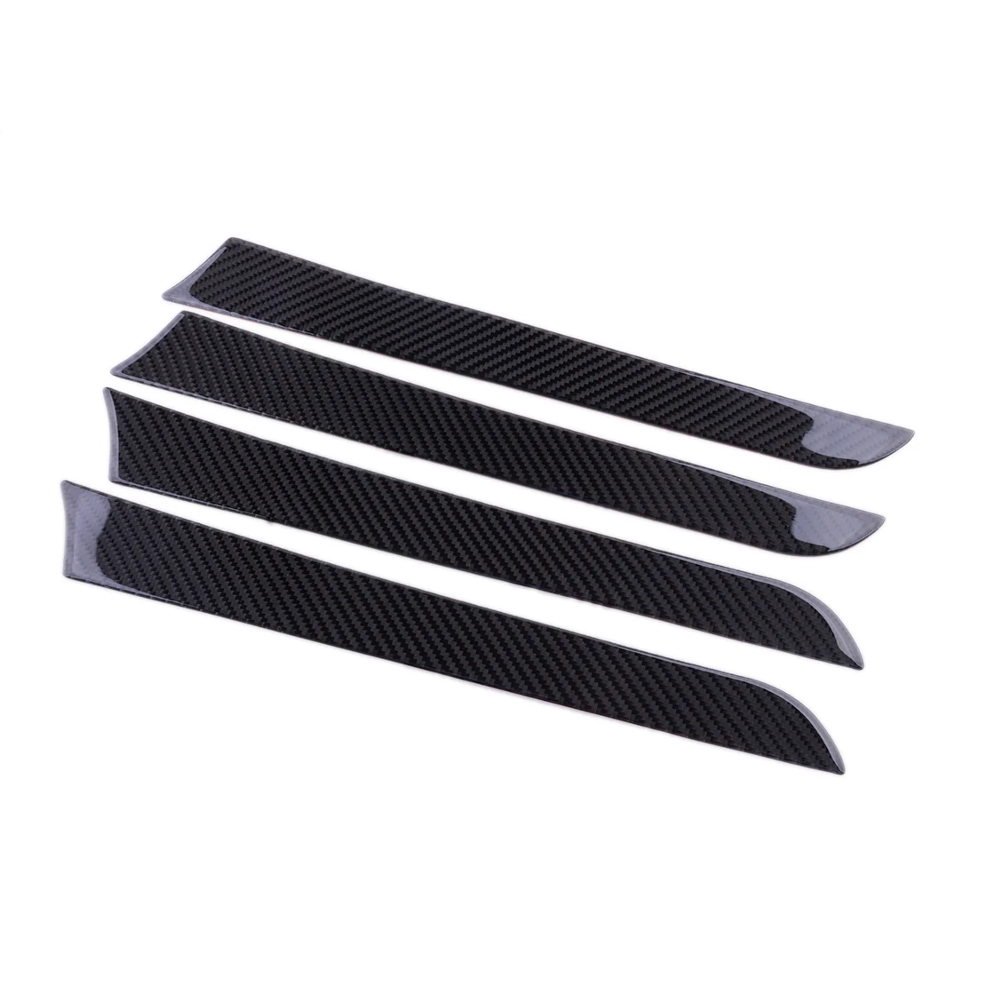 

4Pcs Black Carbon Fiber Car Interior Door Panel Cover Trim Sticker Fit for Audi A4 B8 2009 2010 2011 2012 2013 2014 2015 2016