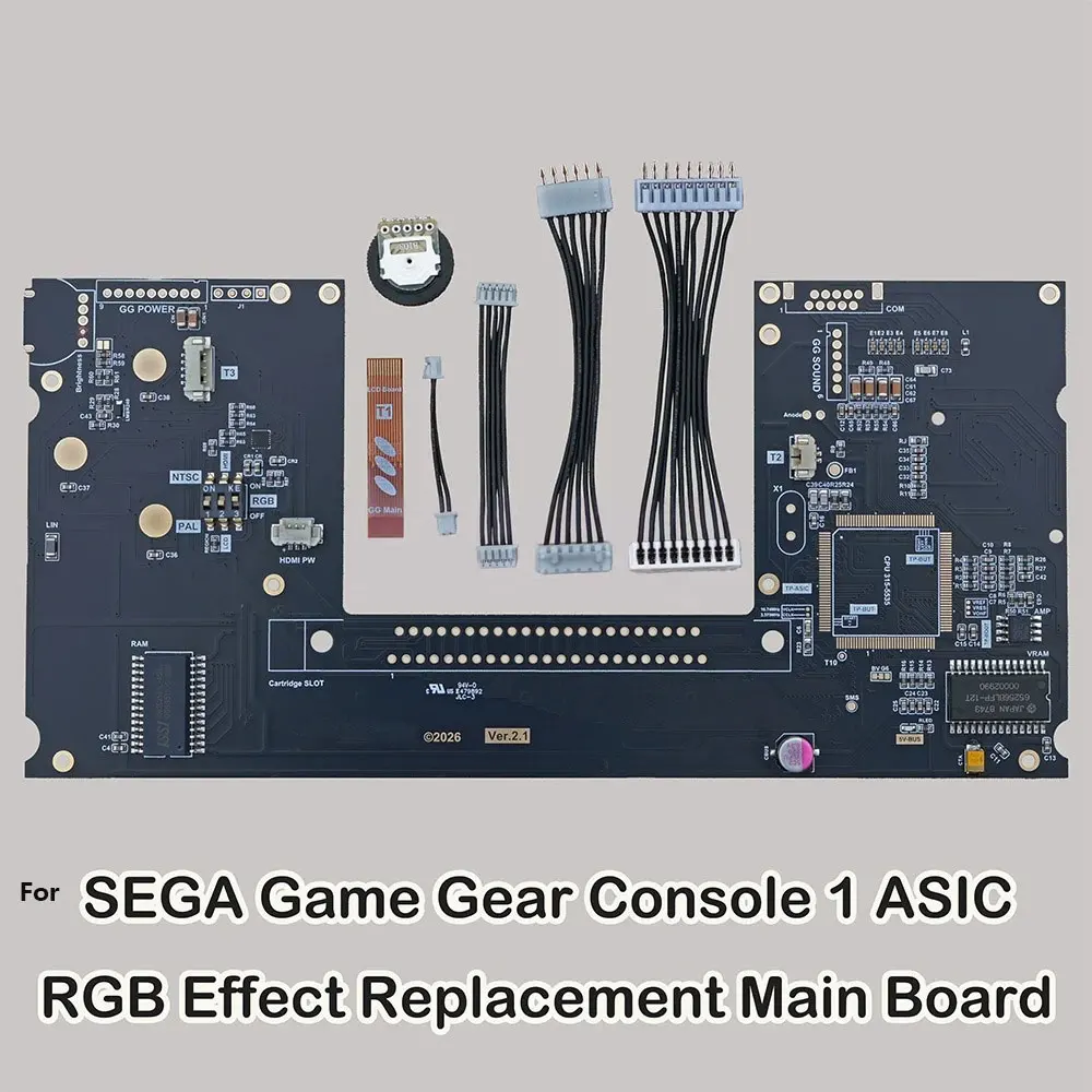 Фото Материнская плата для Sega Game Gear GG с низким энергопотреблением, без процессора, совместимая с RGB-подсветкой GAME GEAR, совместимая с экраном высокой яркости. №1