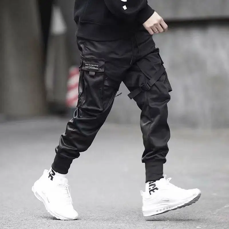 Harajuku Joggers Cargo Pants Men Fashion Military Techwear Running Streetwear Male Clothes Hip Hop Punk Sports Wear Summer images - 6