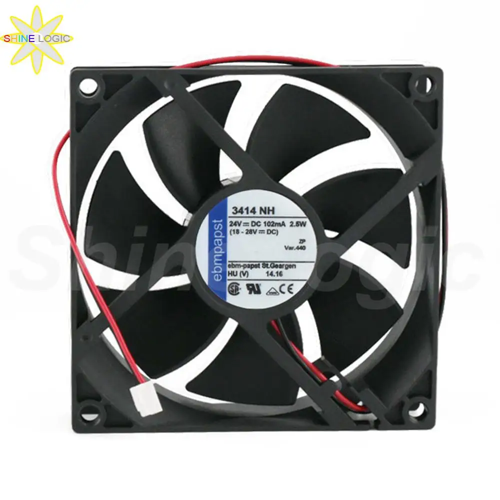 

New Original for Ebmpapst 3414 NH 9225 92MM*92MM*25MM 24V DC 102MA 2.5W Inverter Cooling Fan