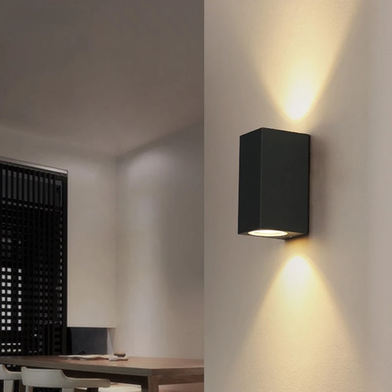 

LED Outdoor Wall Light Aluminum Waterproof Garden Porch Light Indoor Wall Lamp for Bedroom Bedside Living Room Staircase
