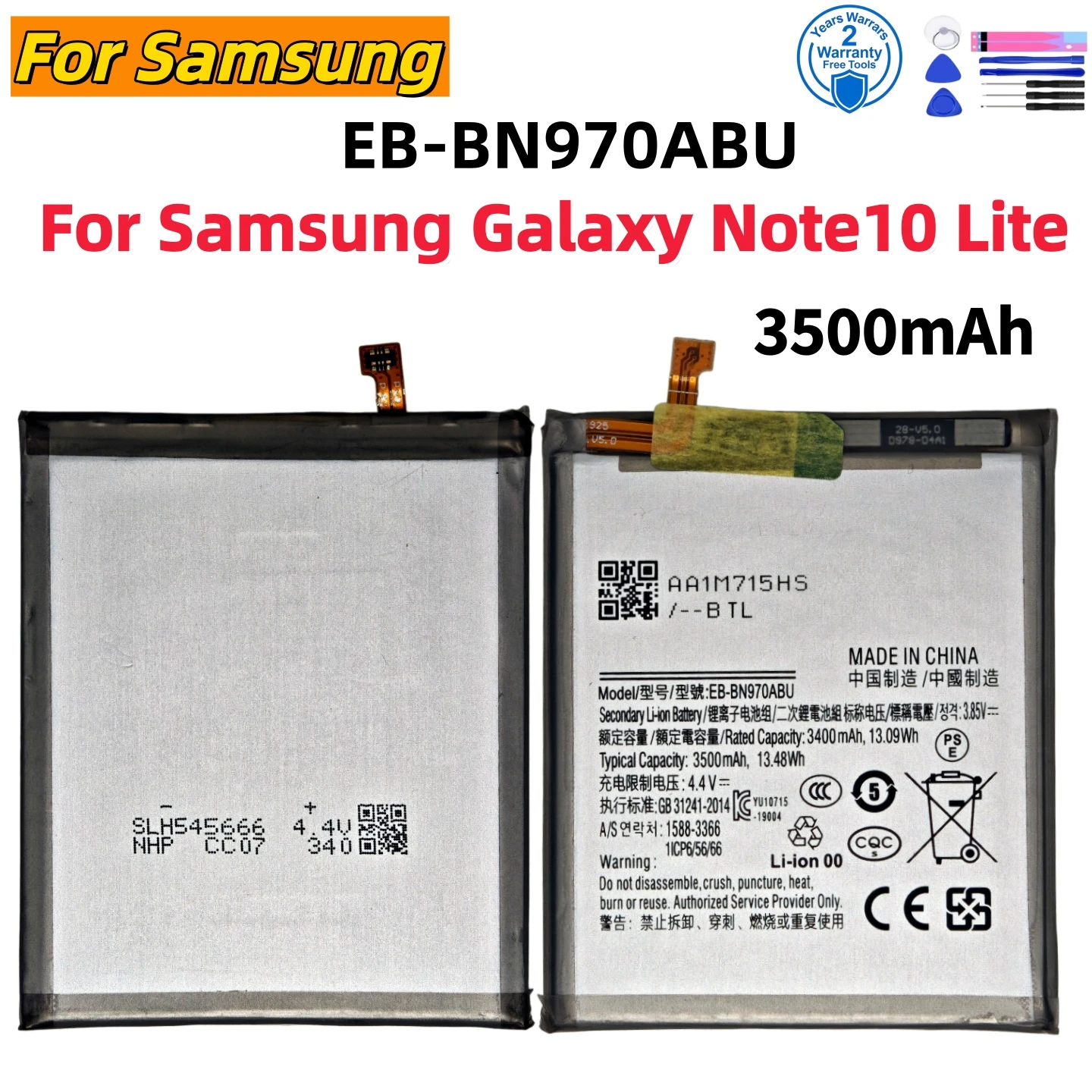 100% новая батарея EB-BN770ABY для Samsung Galaxy Note 10 Lite Plus 8 9 20 Ultra 10X 5G N975F N950 N960F N980F, быстрая доставка + инструменты (art.: 3920dc1fedbbf) - 3920dc1fedbbf