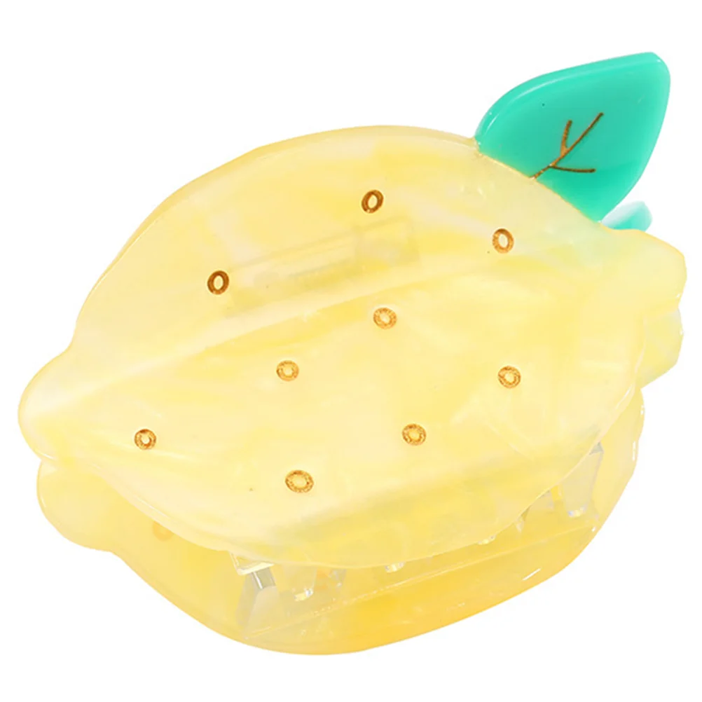 

Hair Claw Clip Clips Clamp Lemon Acrylic Styling Holder Ponytail Tortoise Barrettes Grip Cute Mini Clutch Grips Shark Clamps Jaw