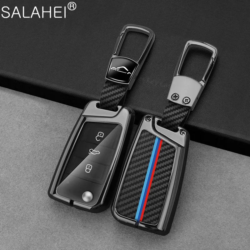 

Car Key Case Cover For VW Volkswagen Golf 7 MK7 Tiguan MK2 Passat B8 Magotan For Seat Ateca Leon FR Ibiza Skoda Octavia Kodiaq