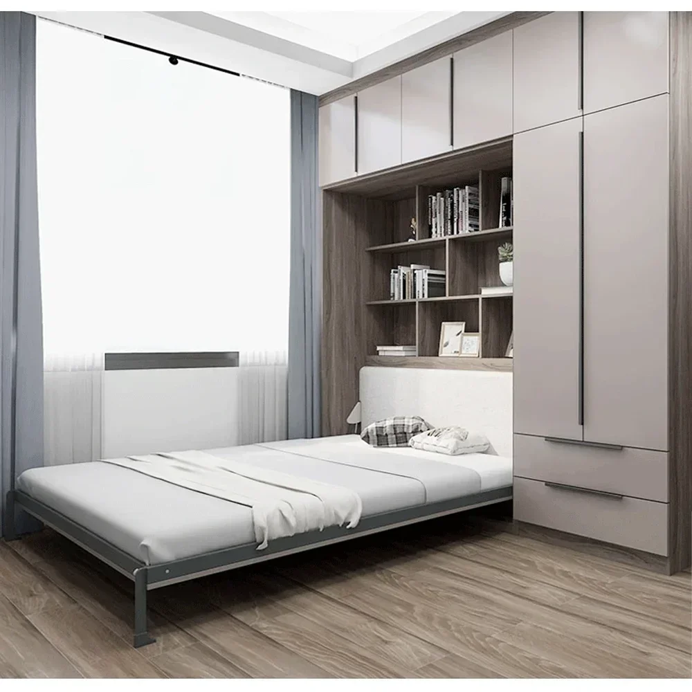 Изготовленная на заказ современная скрытая кровать экономия места складная