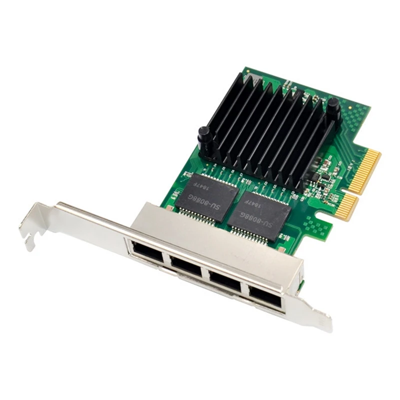 

NHI350AM4 PCI-E X4 Gigabit Server Network Card 4 Port Ethernet Network Card I350-T4 Gigabit Network Card