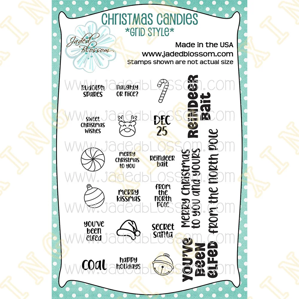 

Christmas Candies Clear Silicone Stamps Scrapbook Diary Decoration Embossing Template Diy Greeting Card Handmade 2022 New