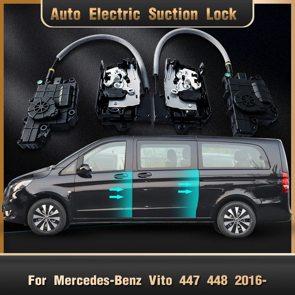 

Умный автоматический Электрический Всасывающий дверной замок для Mercedes Benz Vito 447 448, Автоматический Мягкий закрывающий дверь, супер тихий авт...
