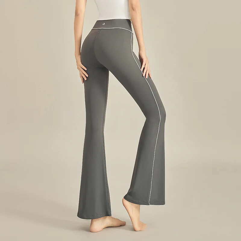 Women's Yoga Trousers Casual Pants High Waist Figure Flattering Hip-Lifting Slightly Pull Exercise Workout Pants Tight trousers