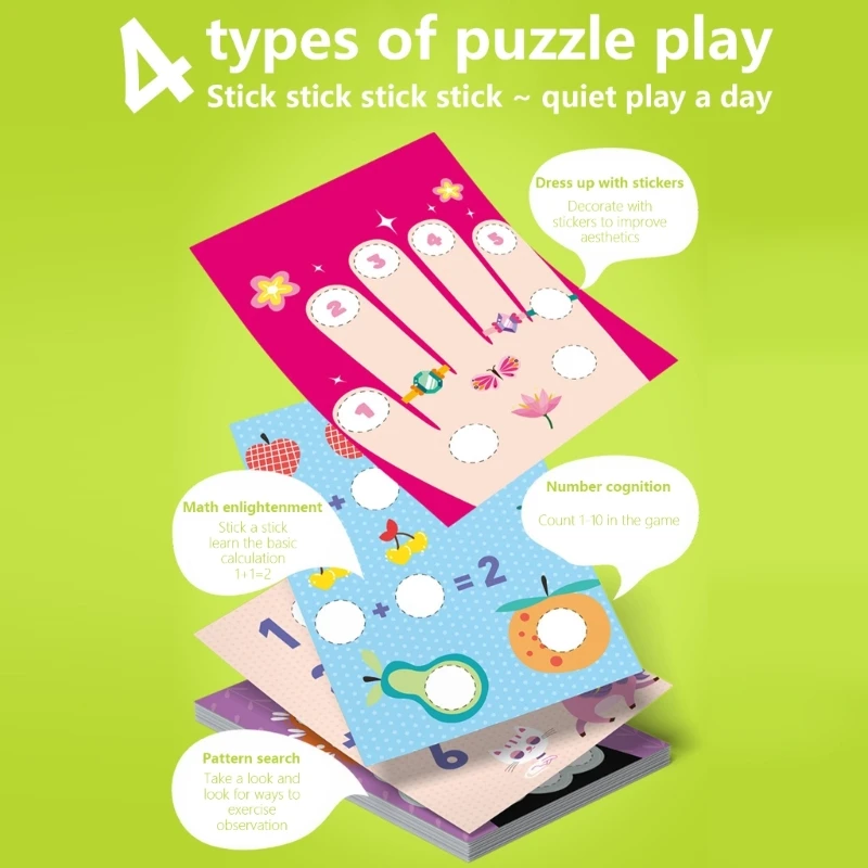 Креативный набор наклеек-штампов с героями мультфильмов 300 шт. наклейки для