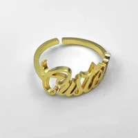 fashion stainless steel custom name rings for women men goldsilverrose gold ring personality charm jewelry anniversary gift
