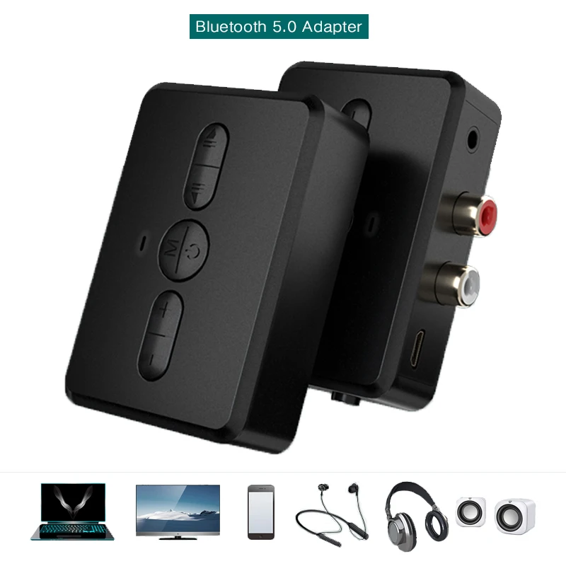 

2-in-1 Car Bluetooth Hands-free Calling TV Bluetooth Bluetooth 5.0 Audio Transmitter Receiver Adapter Speaker for Earphone Car
