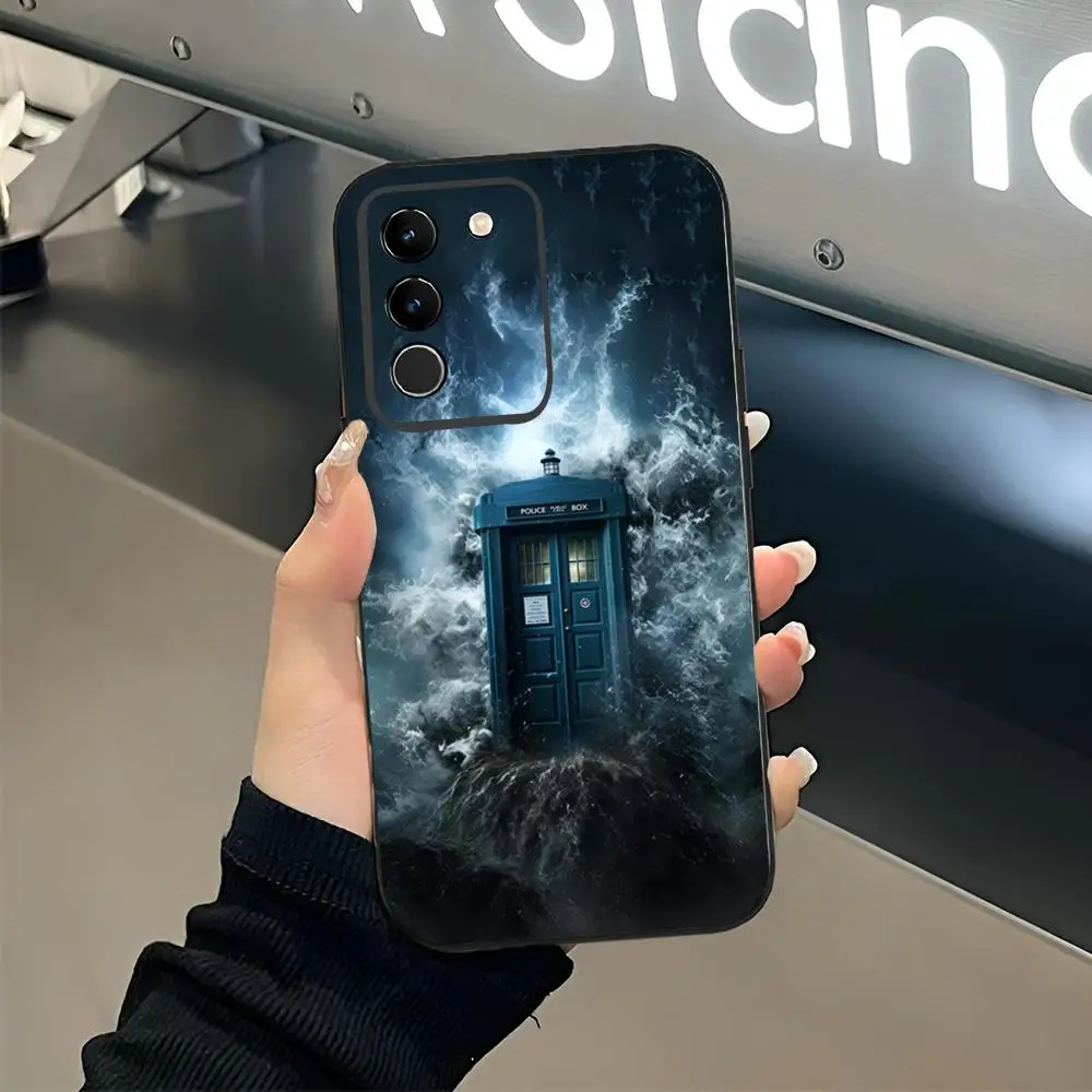 Чехол для телефона TV D-Doctors W-Whos черный мягкий чехол Samsung S25 S24 Ultra 23 Fe 22 Plus Galaxy A54 A55 A16