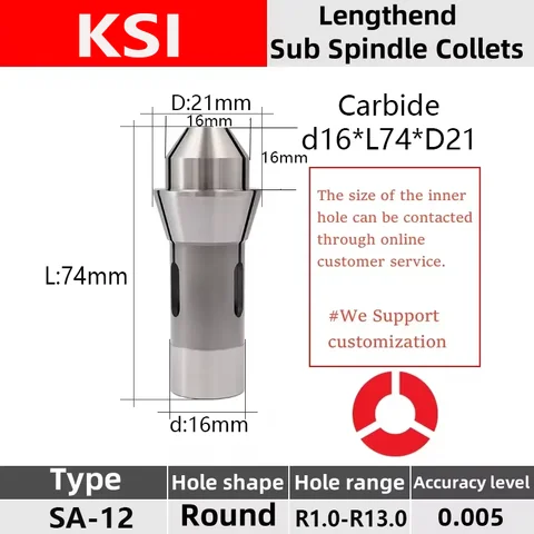 Карбидная направляющая втулка KSI SA12 EF16/1212E TF16 171.001 F16 SD125R