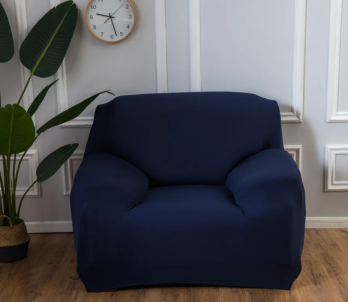 Высокоэластичный дешевый чехол для дивана чехлы Однотонные эластичные Чехлы