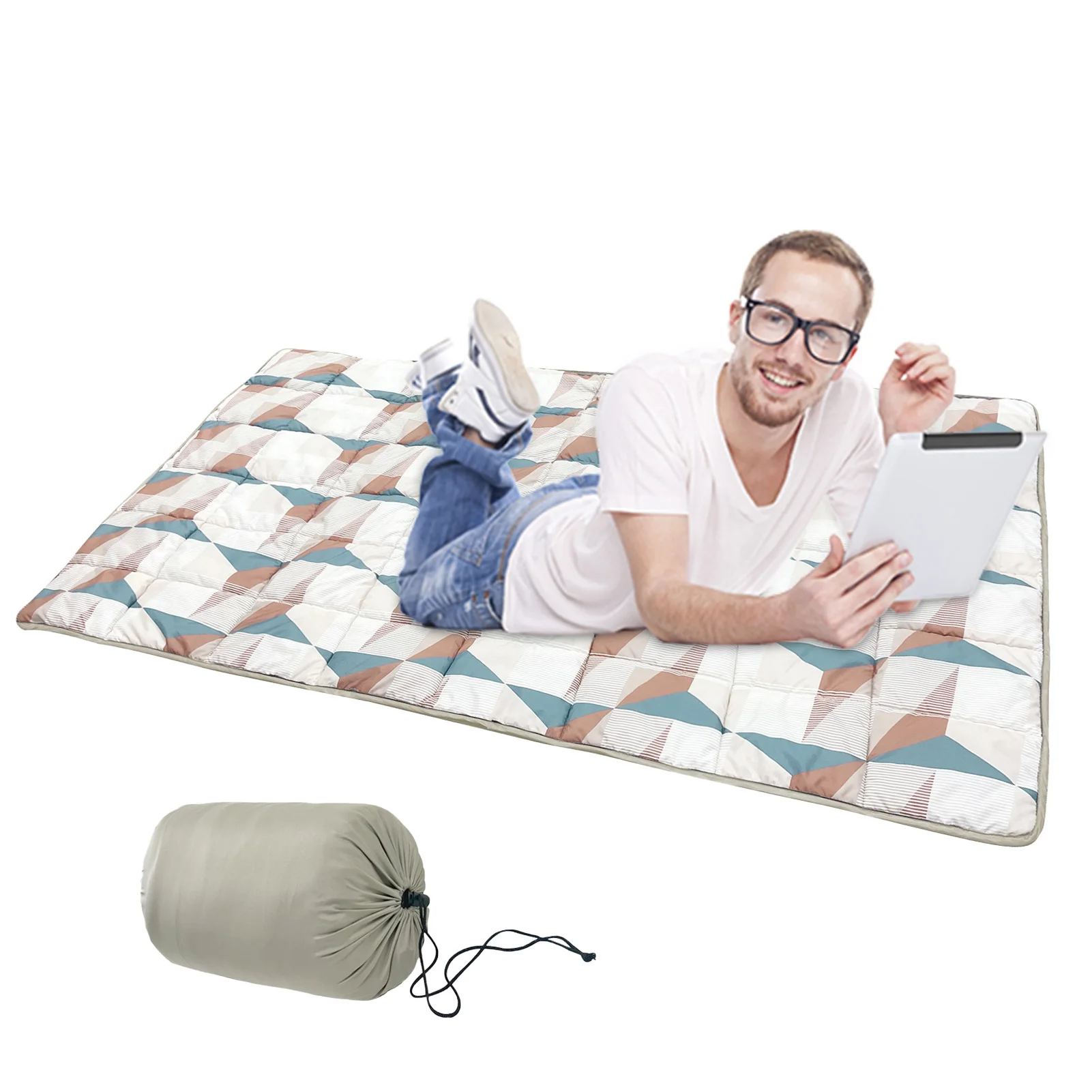 

Туристический спальный мешок, воздухопроницаемые спальные мешки с сумкой для хранения, водонепроницаемый, приятный для кожи спальный мешо...