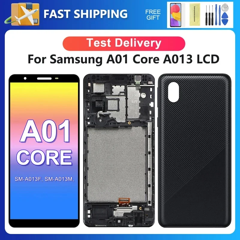Фото Для Samsung A013 5.3'' OEM A01 Core A013F A013F/DS A013G A013M ЖК-дисплей с сенсорным экраном и диджитайзером в сборе для замены №1