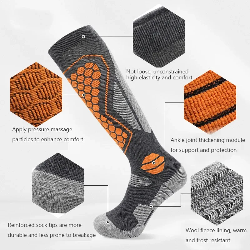 KIICEILING шерстяные термоноски для лыж спорта на открытом воздухе велоспорта