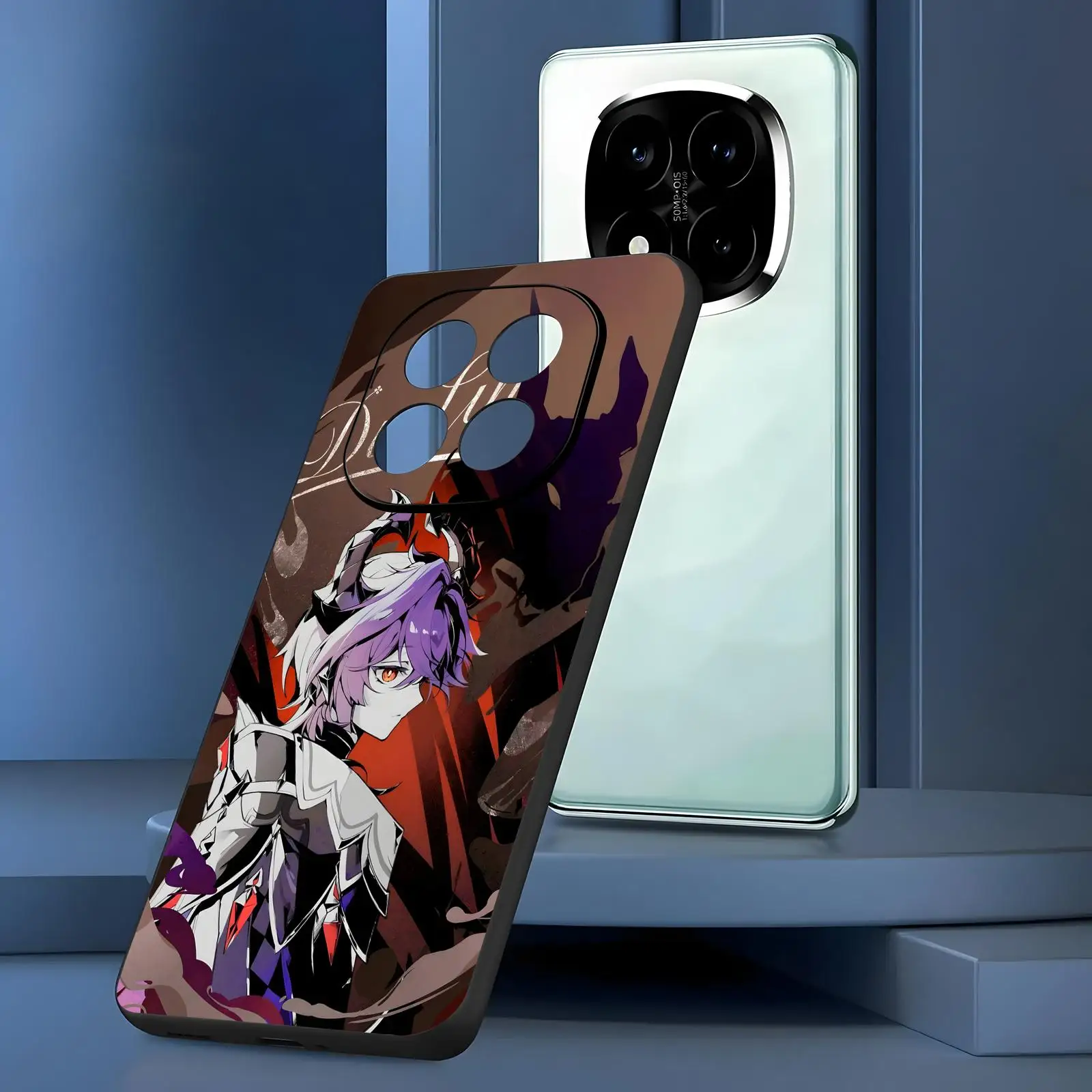 Фото Чехол для телефона Genshin Impact Durin для Redmi Note15 14 13 12 11Pro Plus 5G 14C A3, мягкий черный чехол для телефона №3